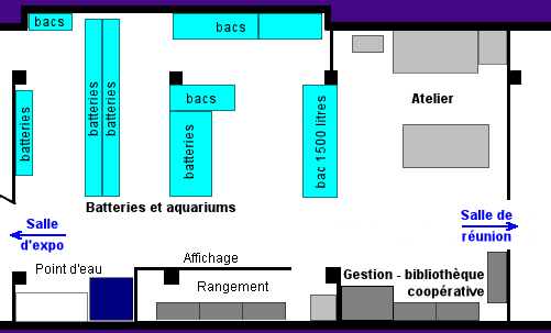 Plan de la salle d'activit&eacute;